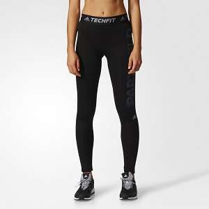 adidas Techfit Part Wild Long Tights Women's Black 2017 Black Friday Deals